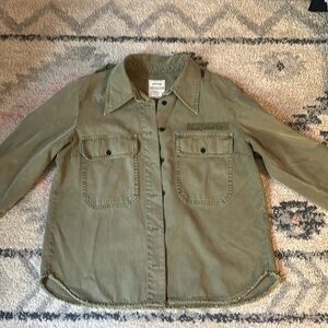 Zadig and Voltaire army green button up/jacket